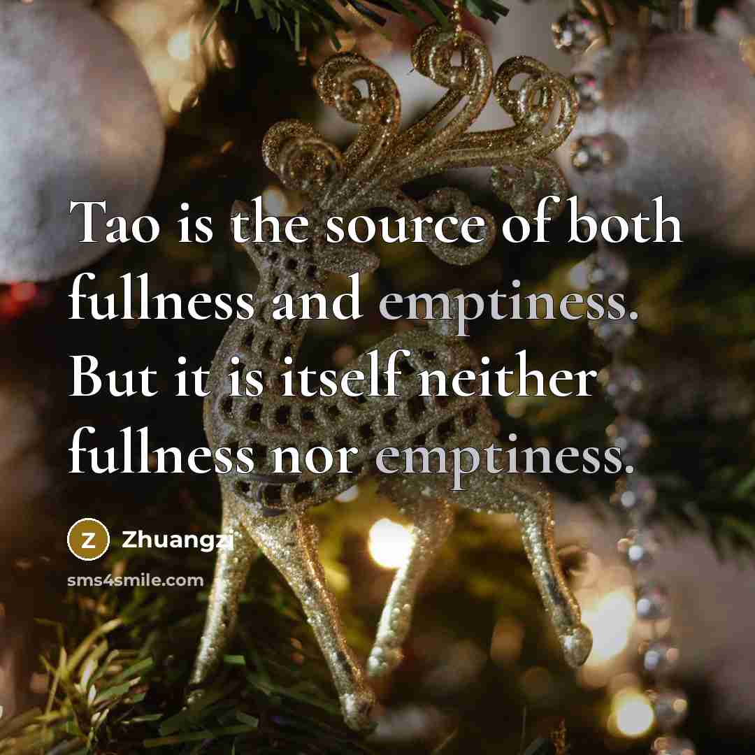 “Tao is the source of both fullness and emptiness. But…” quote by Zhuangzi
