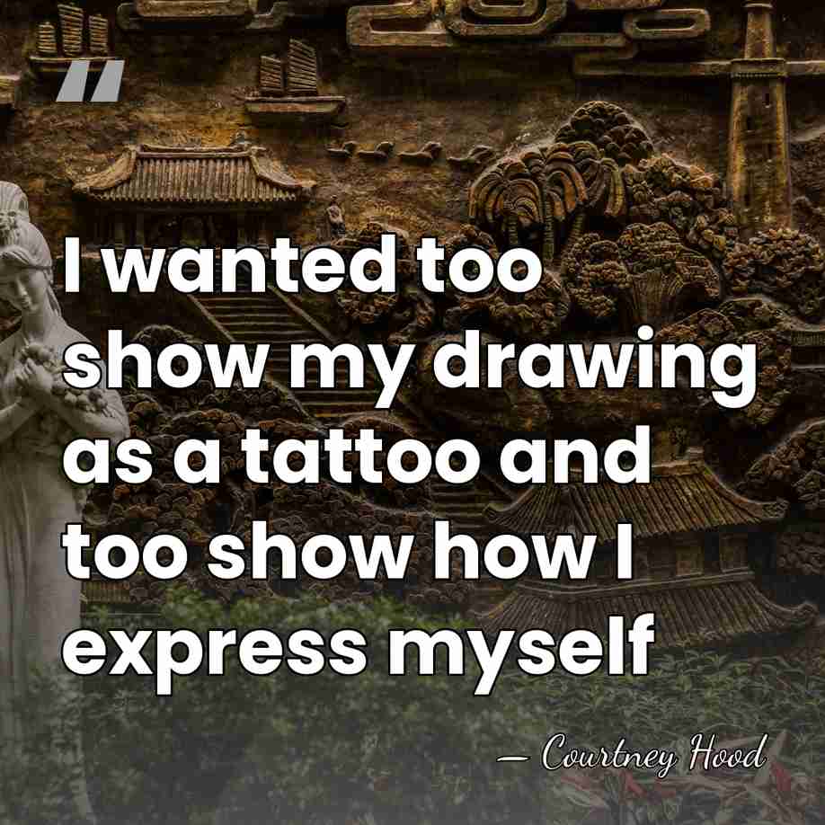 I wanted too show my drawing as a tattoo and too show&hellip; - Courtney Hood