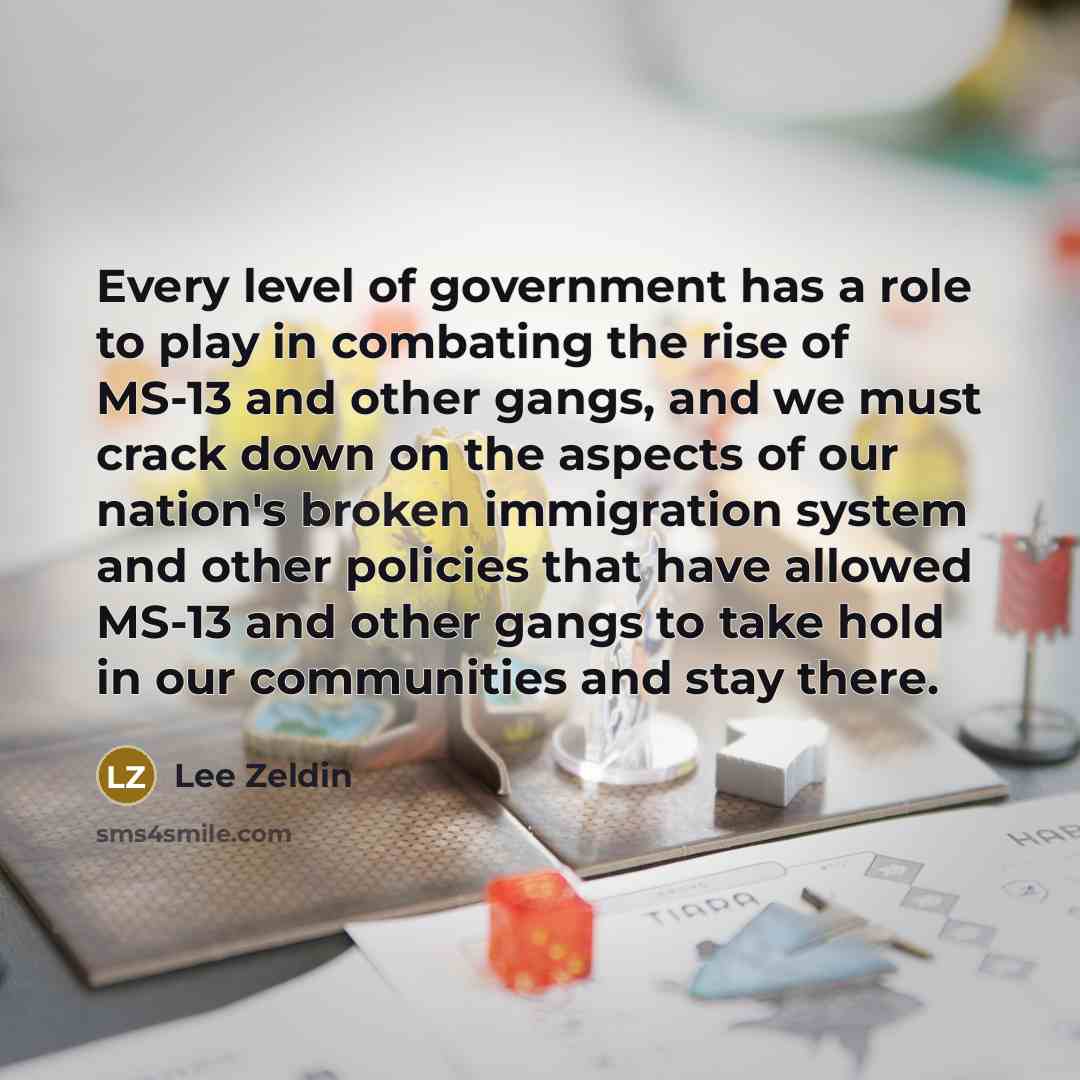 “Every level of government has a role to play in…” quote by Lee Zeldin