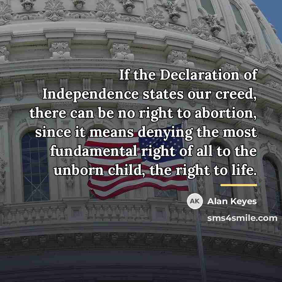 “If the Declaration of Independence states our creed, there can…” quote by Alan Keyes