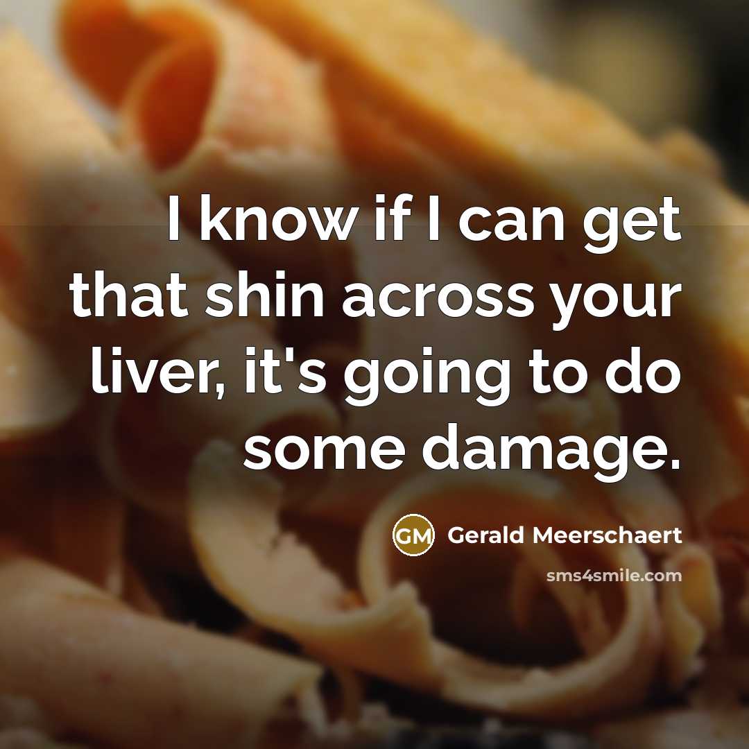 “I know if I can get that shin across your…” quote by Gerald Meerschaert