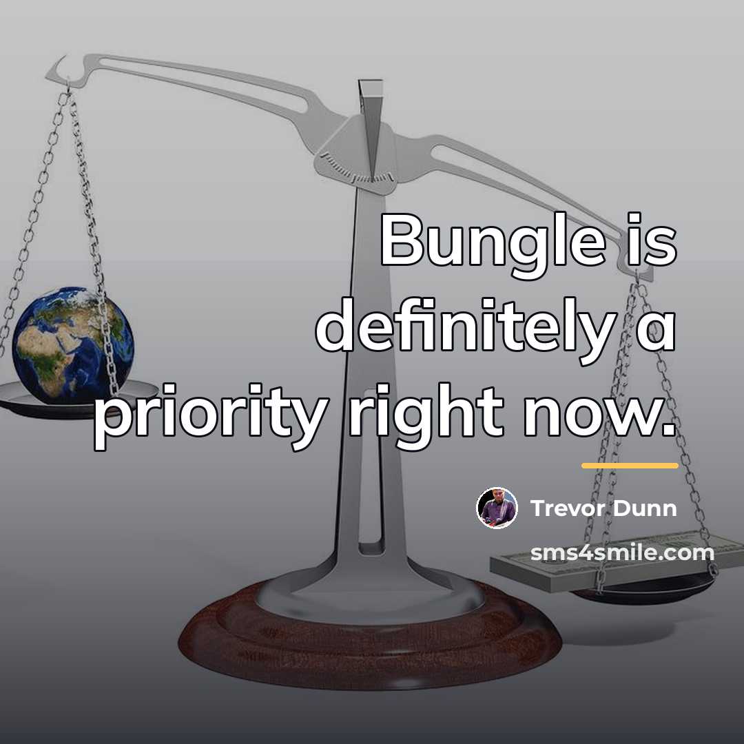 “Bungle is definitely a priority right now.…” quote by Trevor Dunn