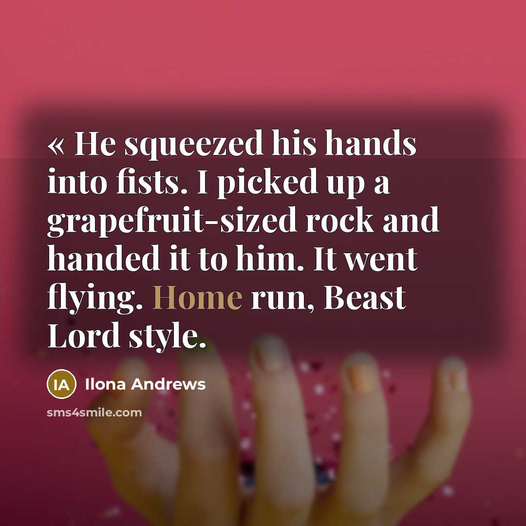“« He squeezed his hands into fists. I picked up…” quote by Ilona Andrews