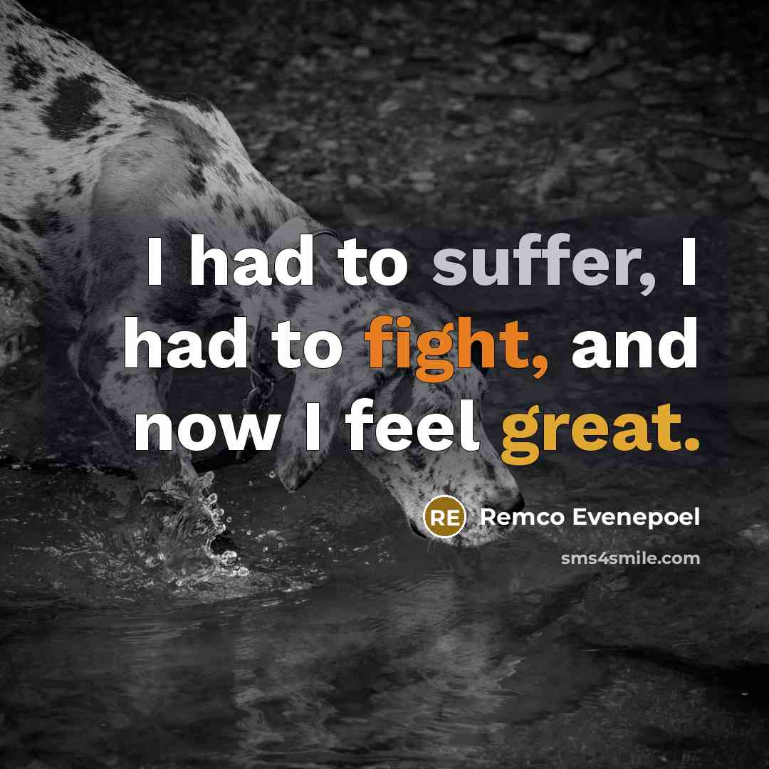 “I had to suffer, I had to fight, and now…” quote by Remco Evenepoel