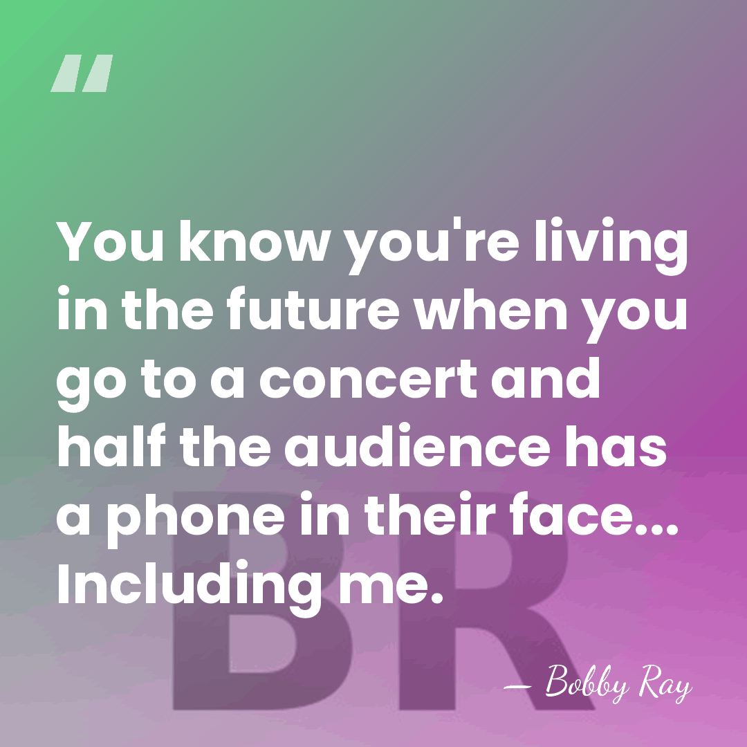 You know you're living in the future when you go to a&hellip; - Bobby Ray