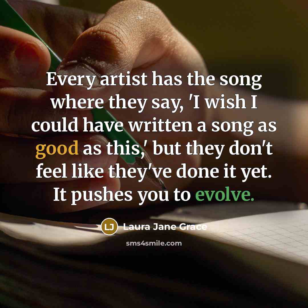 “Every artist has the song where they say, 'I wish…” quote by Laura Jane Grace