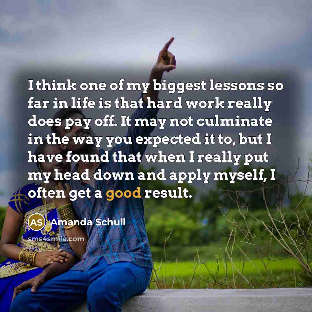 “I think one of my biggest lessons so far in…” quote by Amanda Schull