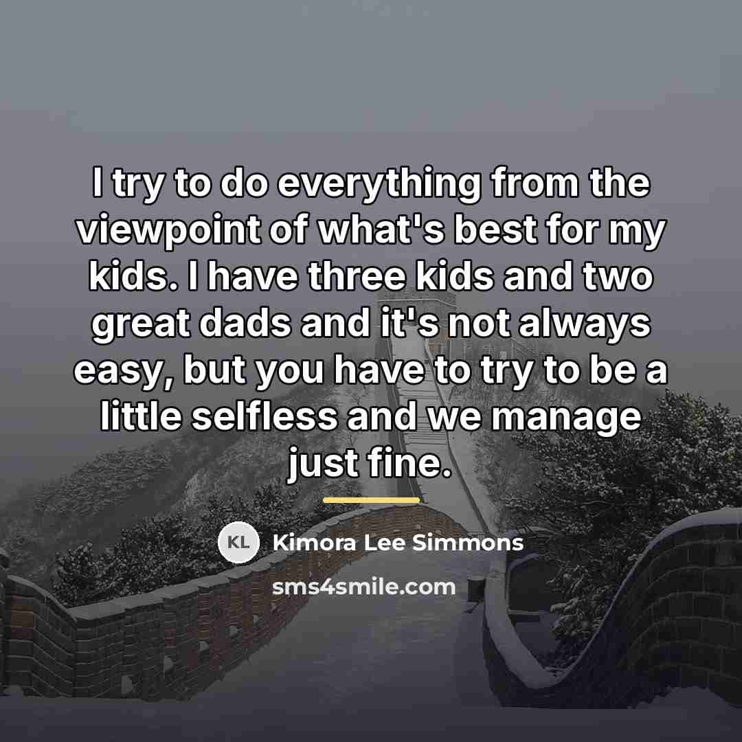 “I try to do everything from the viewpoint of what's…” quote by Kimora Lee Simmons