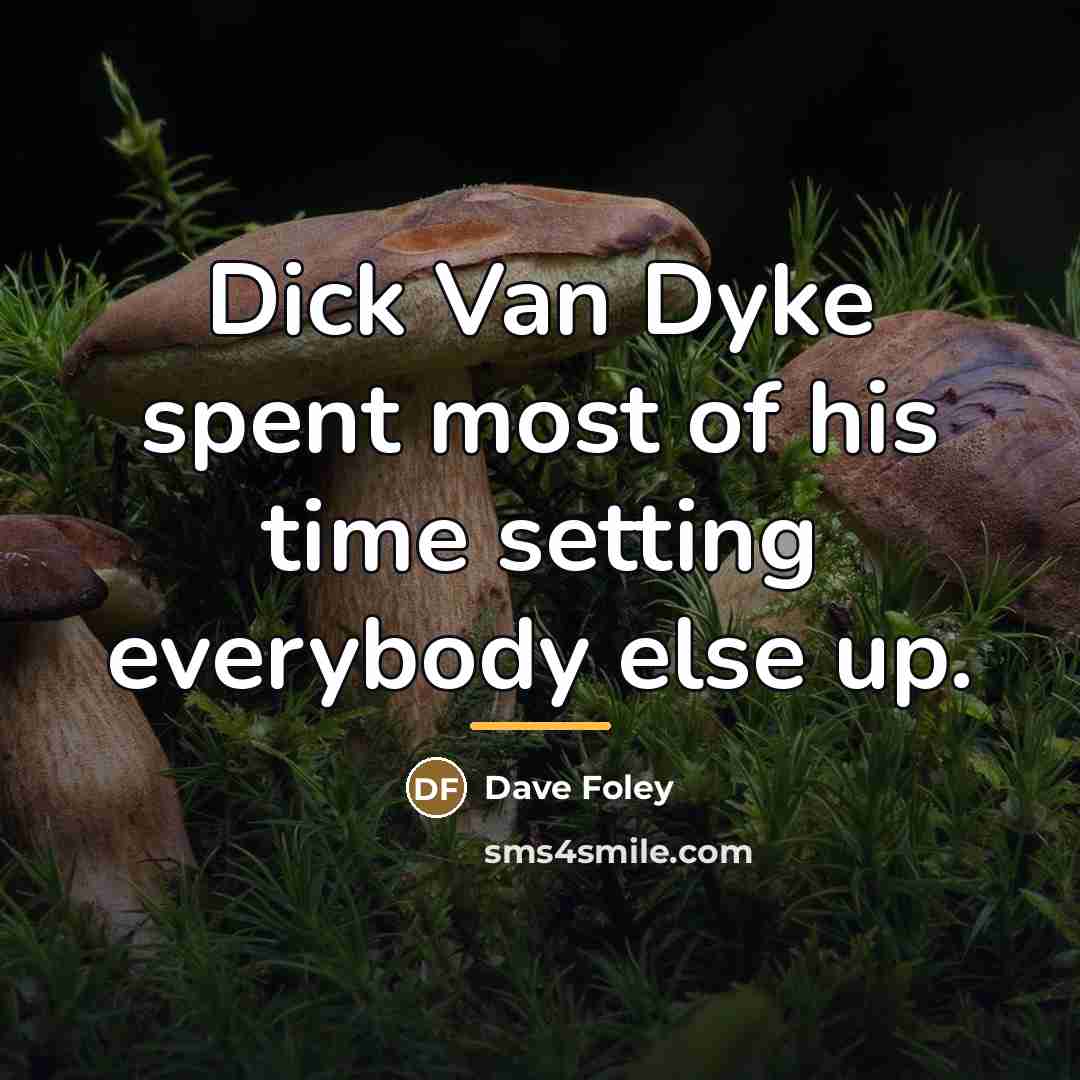 “Dick Van Dyke spent most of his time setting everybody…” quote by Dave Foley