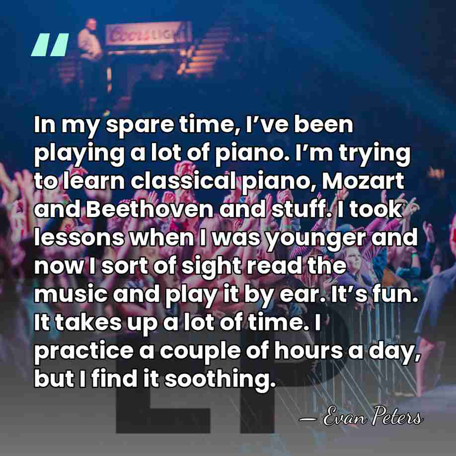 In my spare time, I’ve been playing a lot of piano. I’m&hellip; - Evan Peters