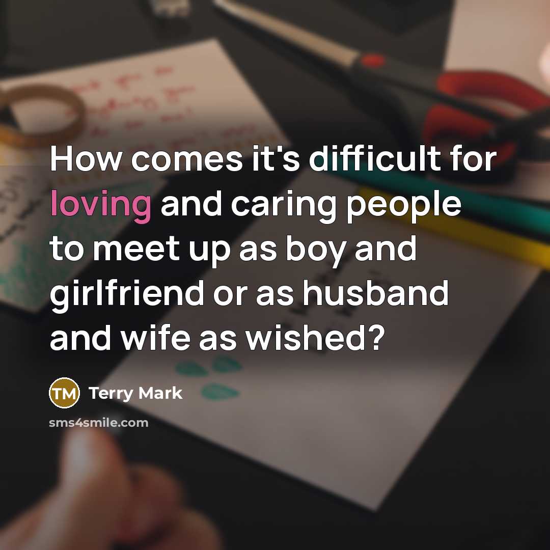 “How comes it's difficult for loving and caring people to…” quote by Terry Mark