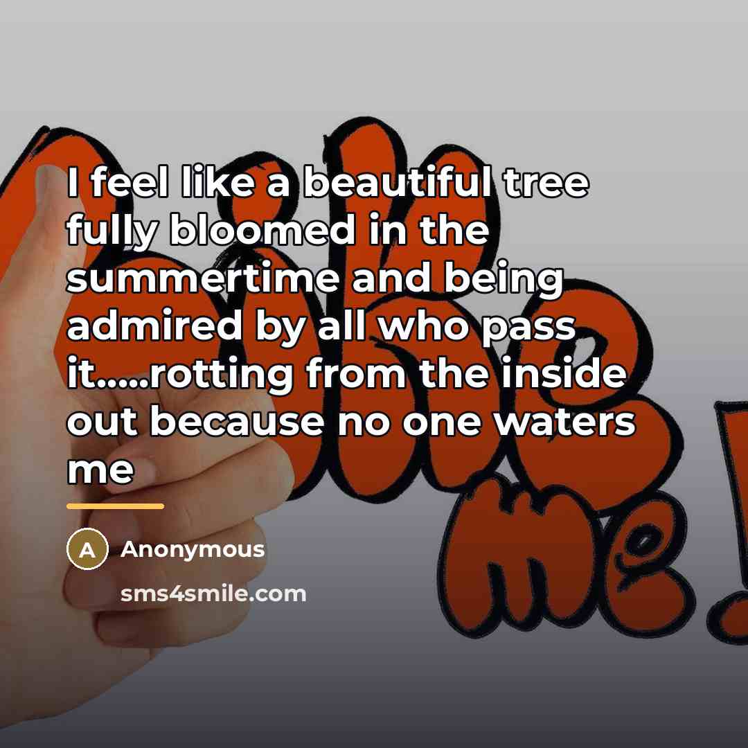 “I feel like a beautiful tree fully bloomed in the…” quote by Anonymous