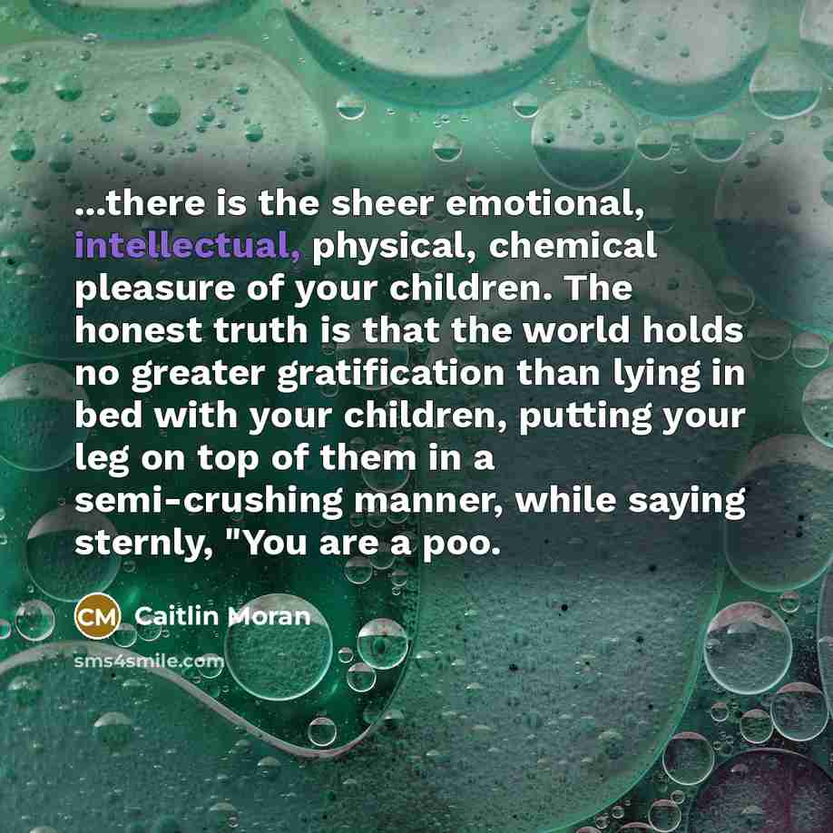 “...there is the sheer emotional, intellectual, physical, chemical pleasure of…” quote by Caitlin Moran