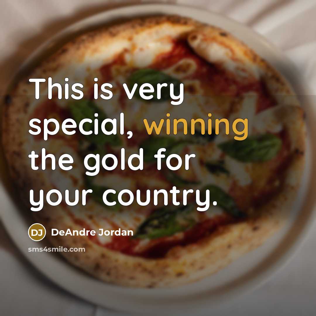 “This is very special, winning the gold for your country.…” quote by DeAndre Jordan