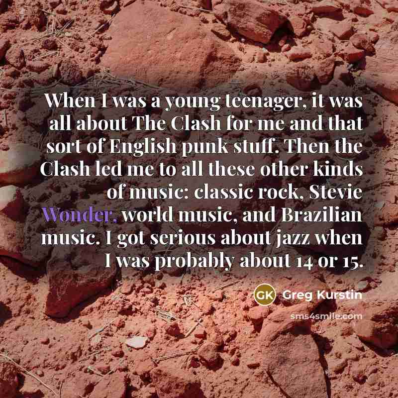 “When I was a young teenager, it was all about…” quote by Greg Kurstin