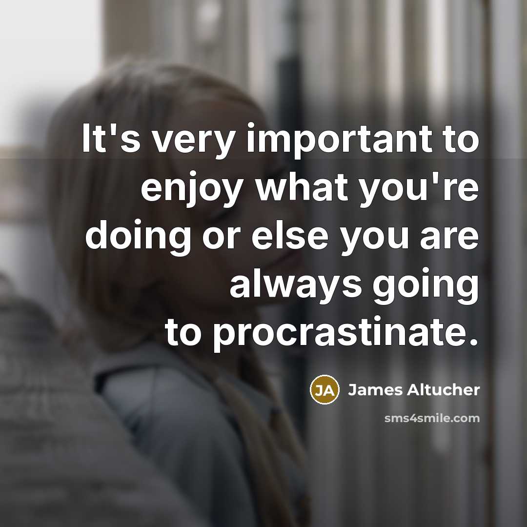 “It's very important to enjoy what you're doing or else…” quote by James Altucher