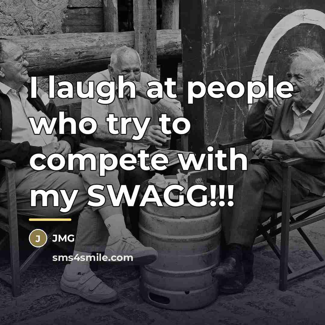 “I laugh at people who try to compete with my…” quote by Jmg
