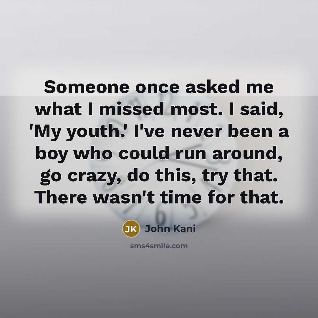 “Someone once asked me what I missed most. I said,…” quote by John Kani