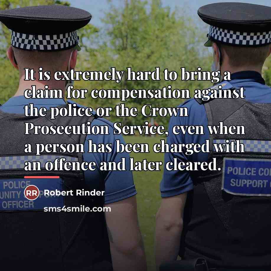 “It is extremely hard to bring a claim for compensation…” quote by Robert Rinder