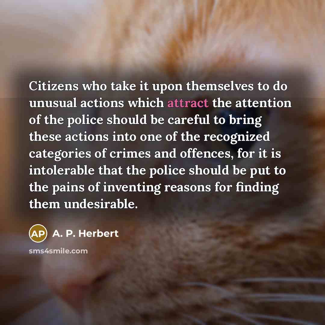 “Citizens who take it upon themselves to do unusual actions…” quote by A. P. Herbert