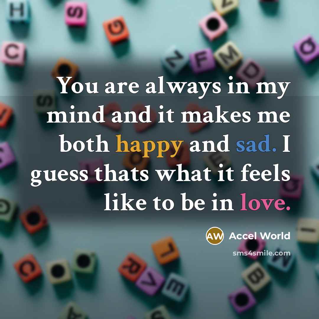 “You are always in my mind and it makes me…” quote by Accel World