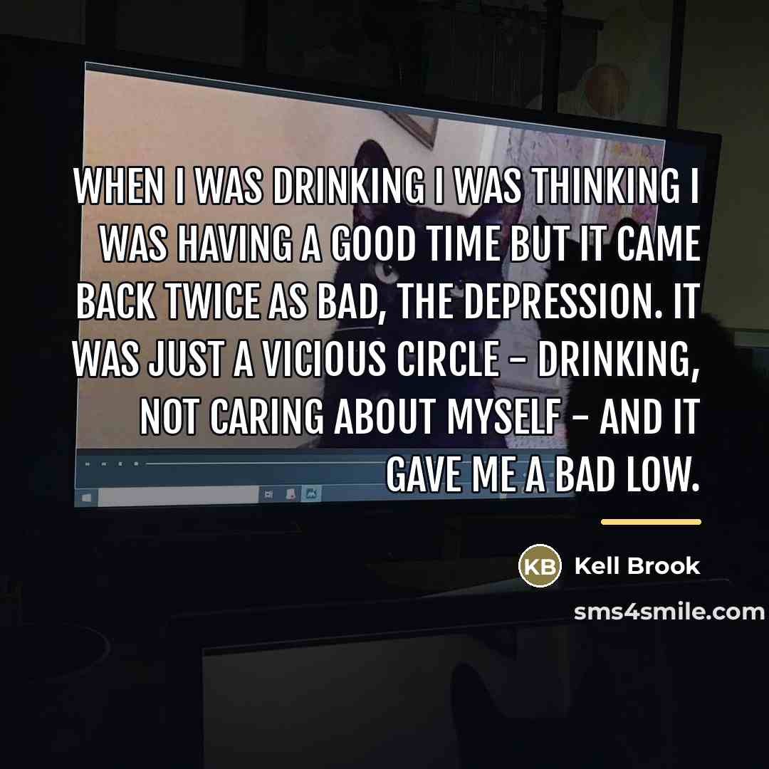 “When I was drinking I was thinking I was having…” quote by Kell Brook