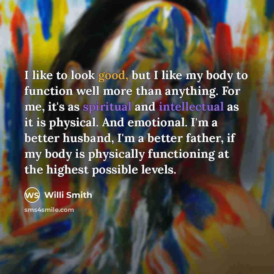 “I like to look good, but I like my body…” quote by Willi Smith