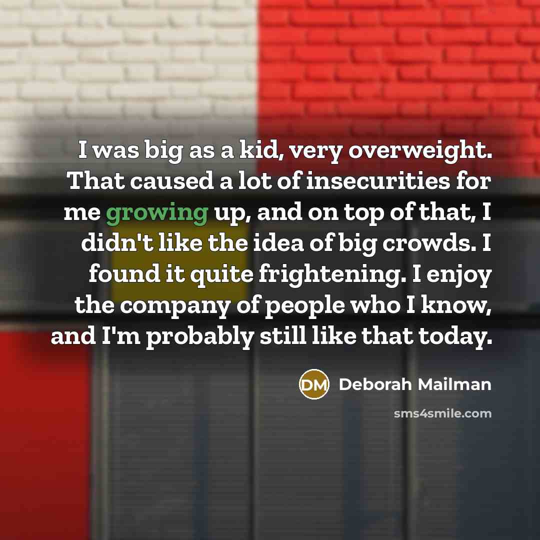“I was big as a kid, very overweight. That caused…” quote by Deborah Mailman