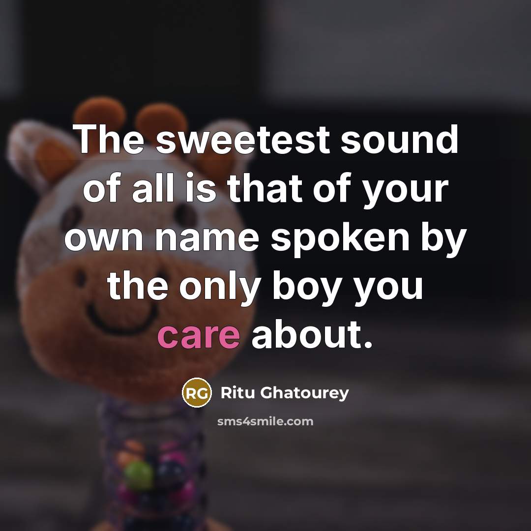 “The sweetest sound of all is that of your own…” quote by Ritu Ghatourey