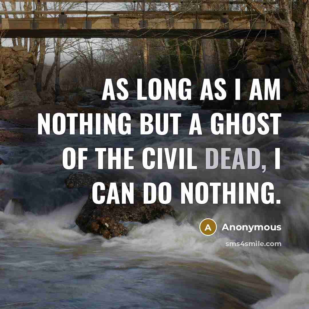 “As long as I am nothing but a ghost of…” quote by Anonymous