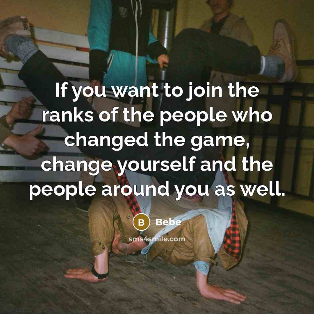“If you want to join the ranks of the people…” quote by Bebe