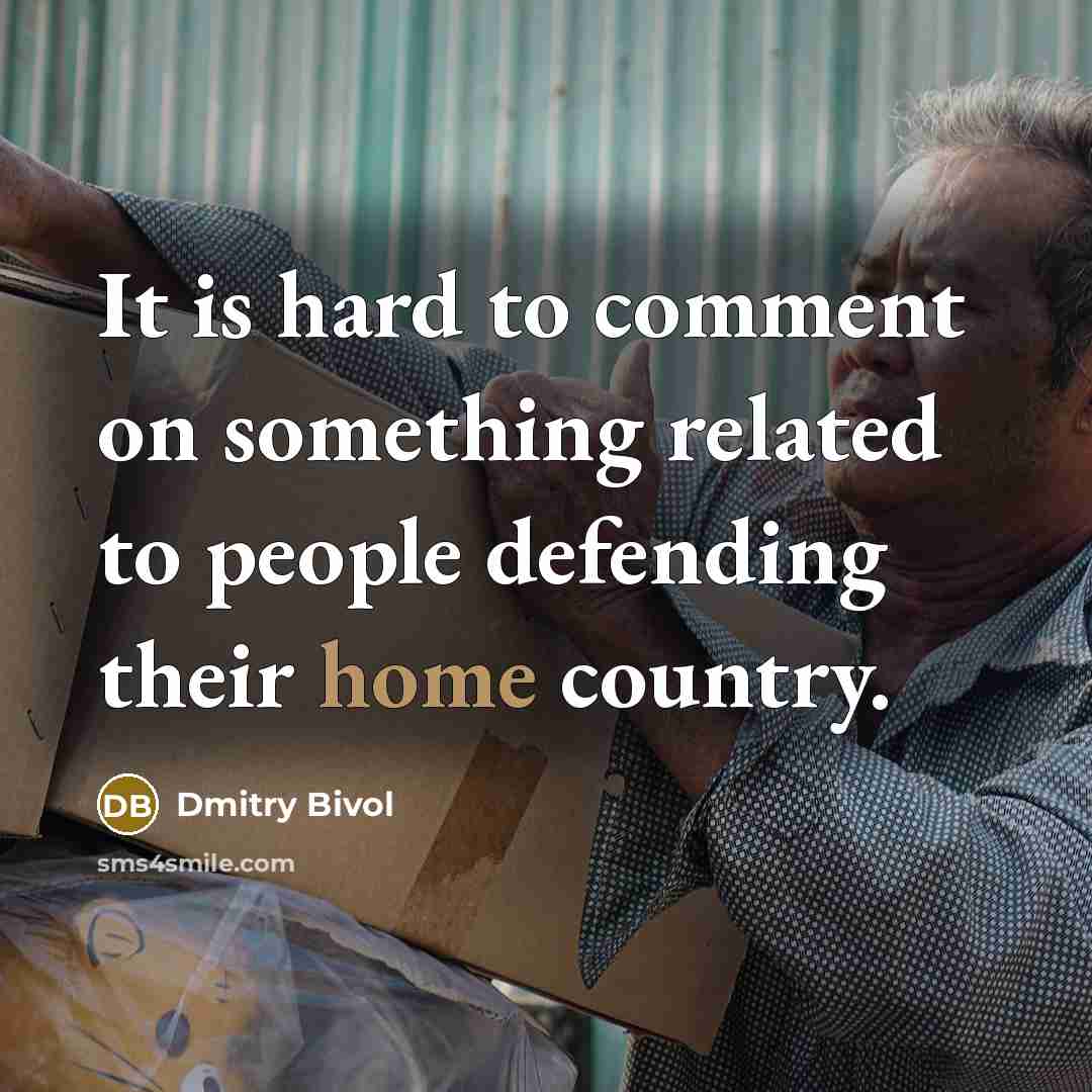 “It is hard to comment on something related to people…” quote by Dmitry Bivol