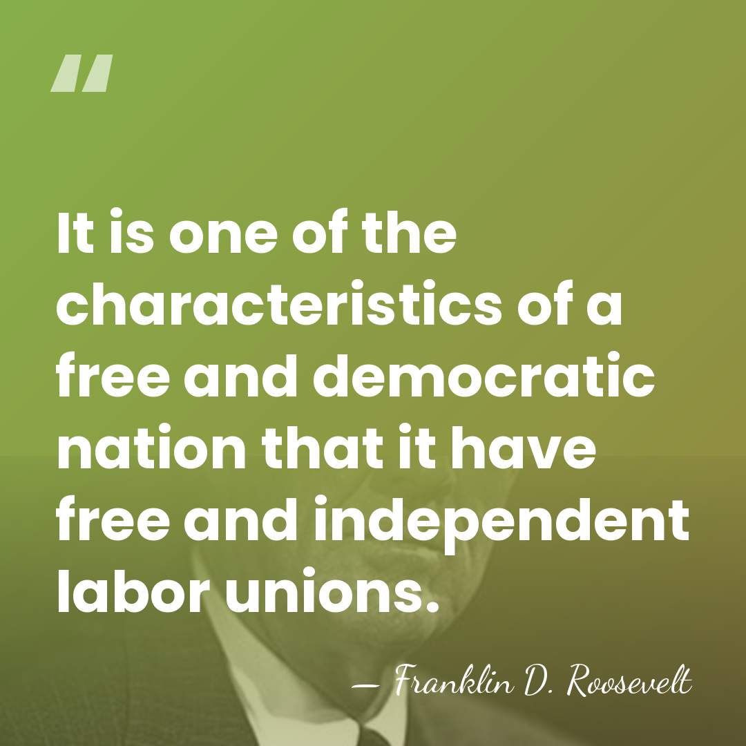 It is one of the characteristics of a free and democratic nation&hellip; - Franklin D. Roosevelt