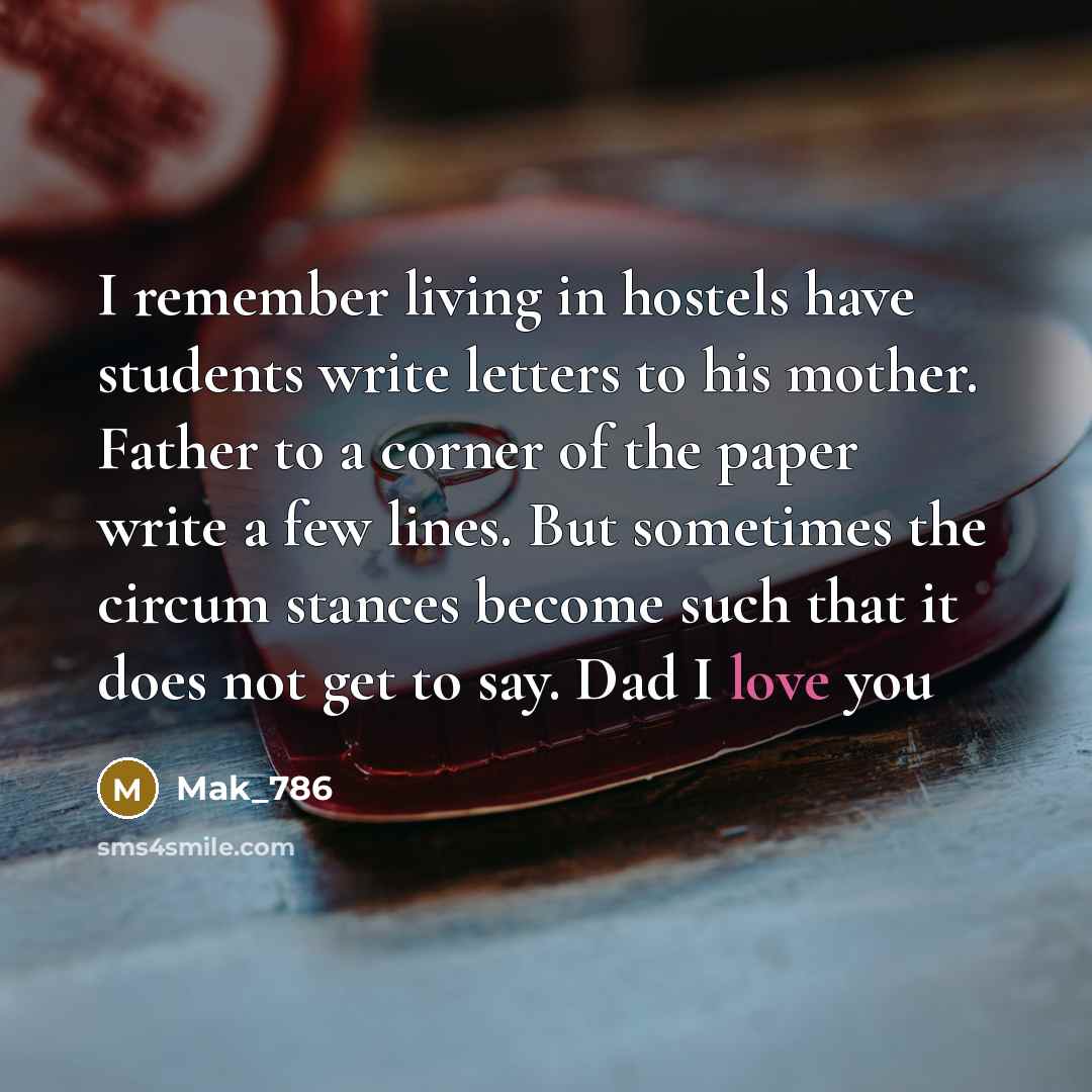 “I remember living in hostels have students write letters to…” quote by Mak_786