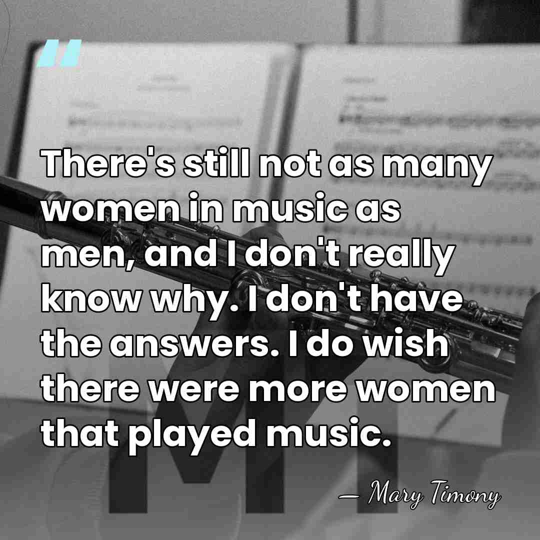 There's still not as many women in music as men, and I&hellip; - Mary Timony