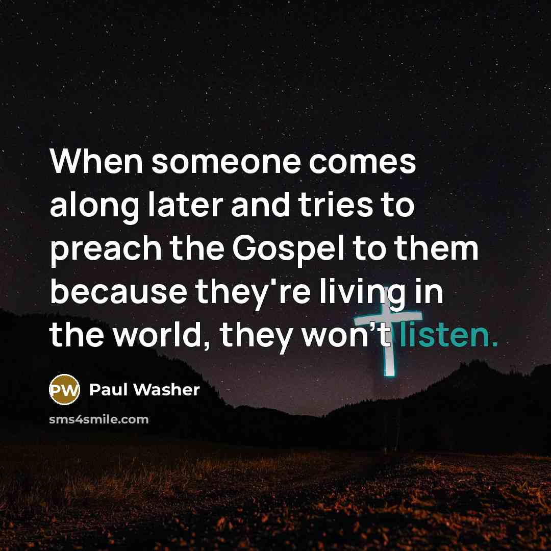 “When someone comes along later and tries to preach the…” quote by Paul Washer