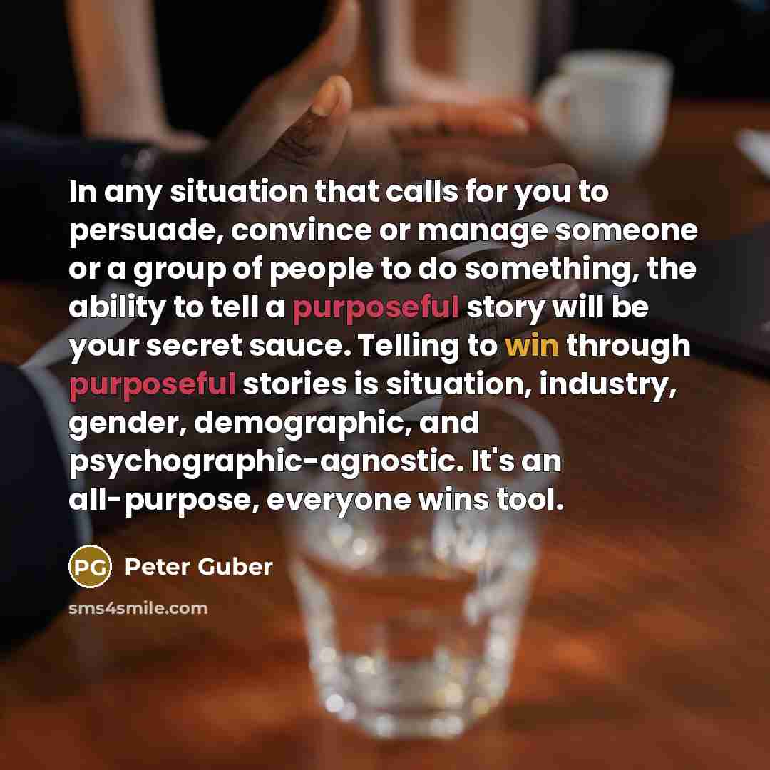 “In any situation that calls for you to persuade, convince…” quote by Peter Guber