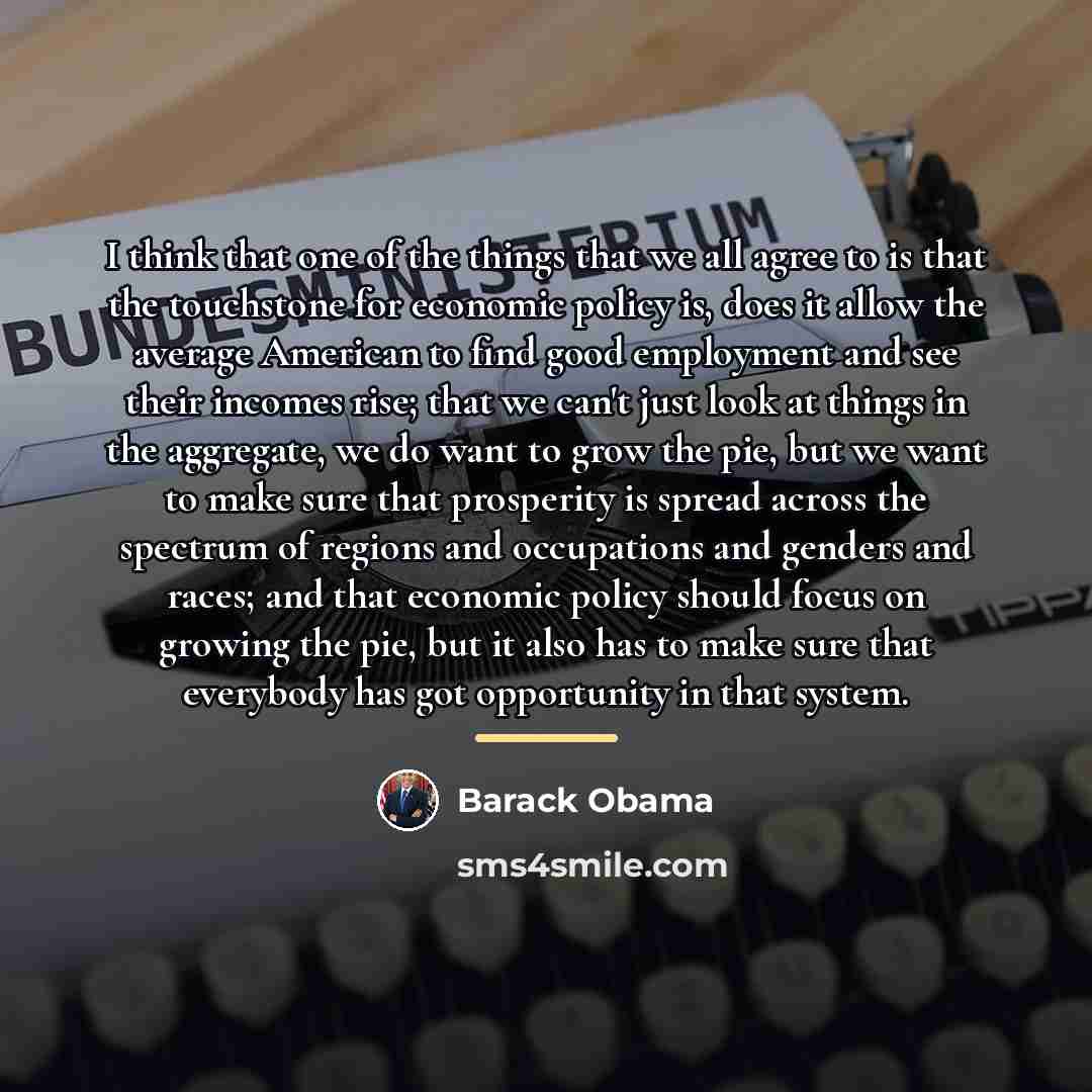 “I think that one of the things that we all…” quote by Barack Obama
