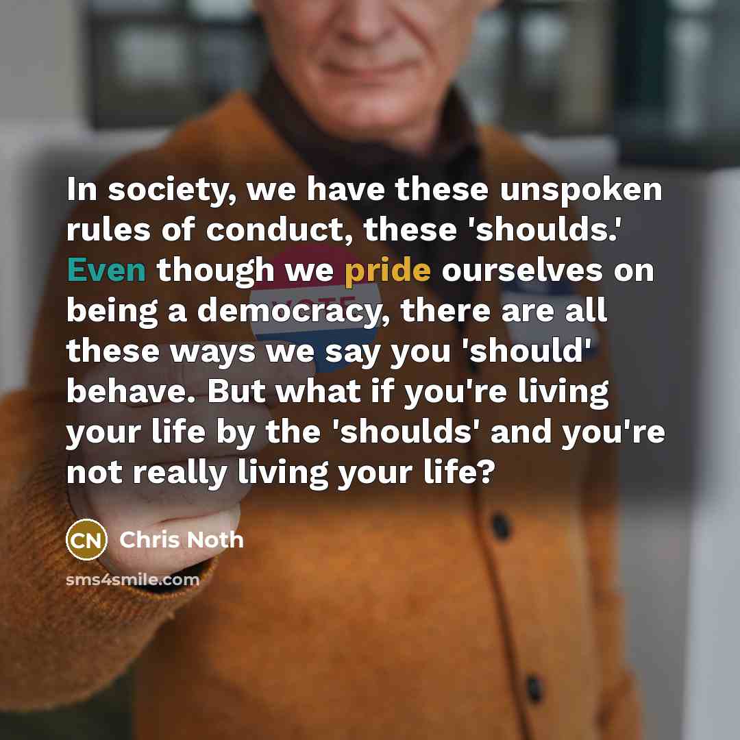 “In society, we have these unspoken rules of conduct, these…” quote by Chris Noth