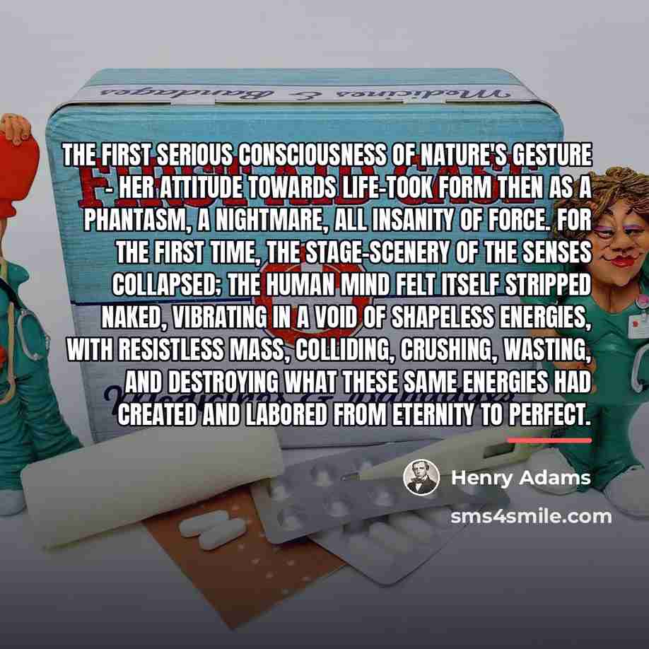 “The first serious consciousness of Nature's gesture - her attitude…” quote by Henry Adams