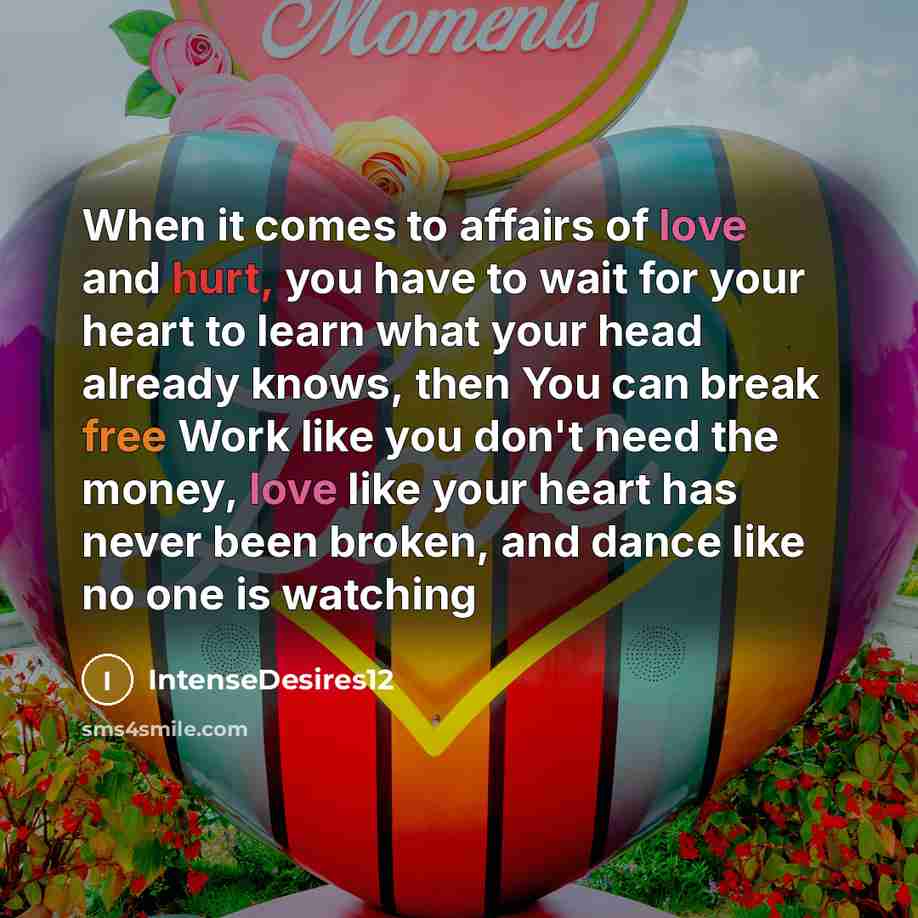 “When it comes to affairs of love and hurt, you…” quote by IntenseDesires12