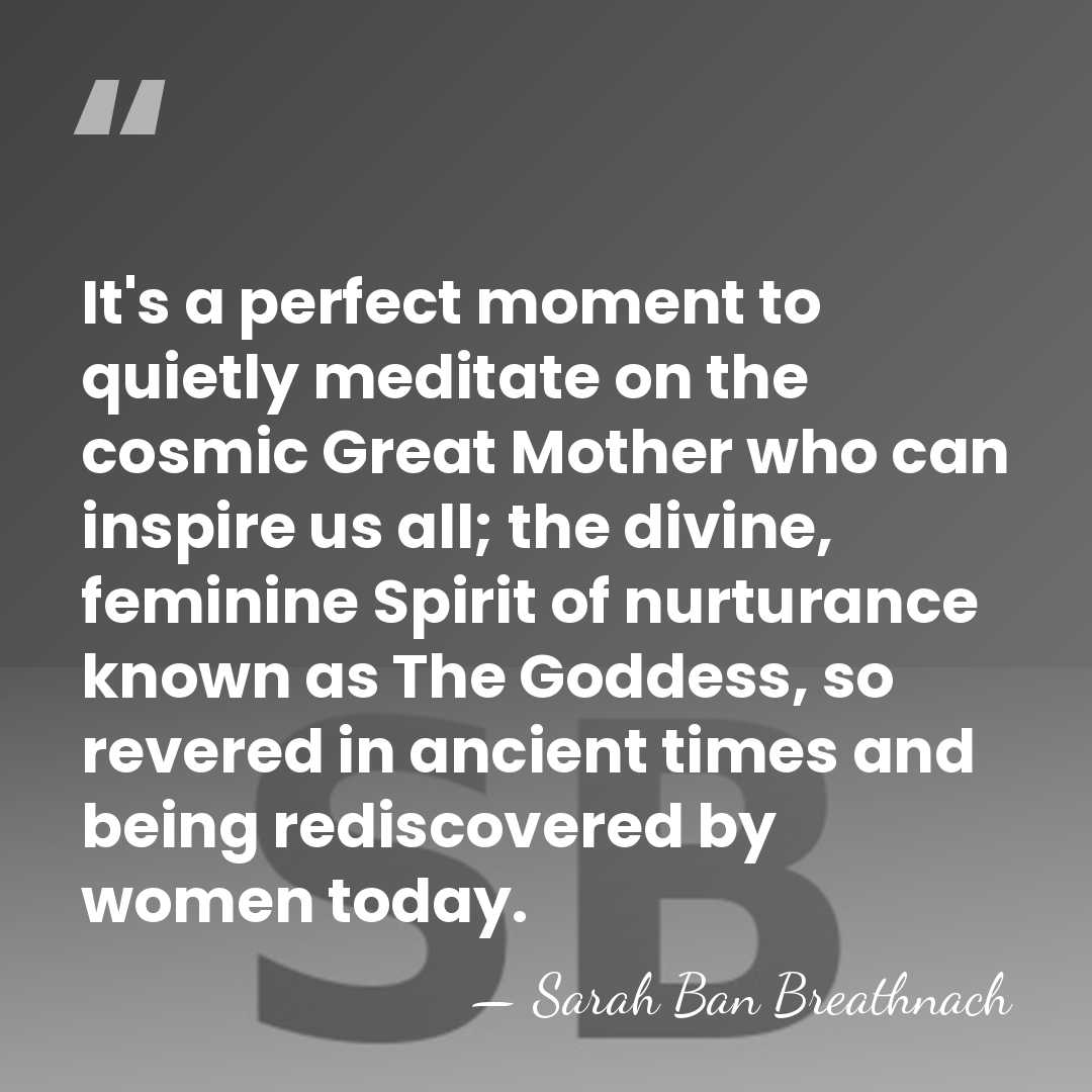It's a perfect moment to quietly meditate on the cosmic Great Mother&hellip; - Sarah Ban Breathnach