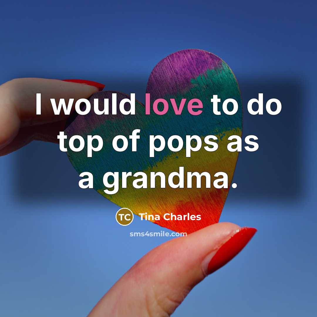 “I would love to do top of pops as a…” quote by Tina Charles