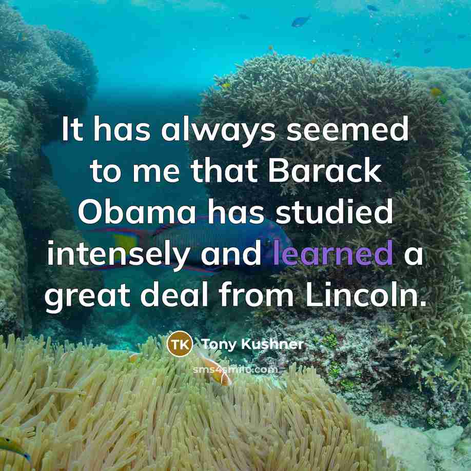 “It has always seemed to me that Barack Obama has…” quote by Tony Kushner