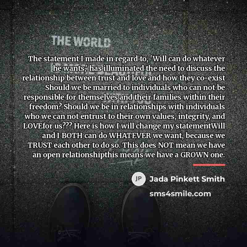 “The statement I made in regard to, 'Will can do…” quote by Jada Pinkett Smith