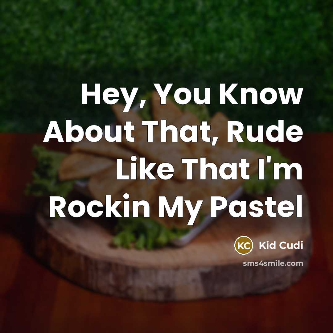 “Hey, You Know About That, Rude Like That I'm Rockin…” quote by Kid Cudi