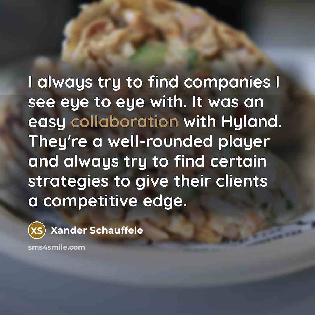 “I always try to find companies I see eye to…” quote by Xander Schauffele