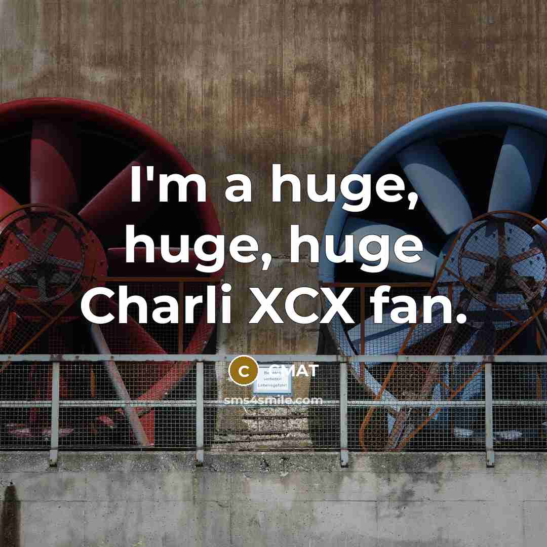 “I'm a huge, huge, huge Charli XCX fan.…” quote by CMAT