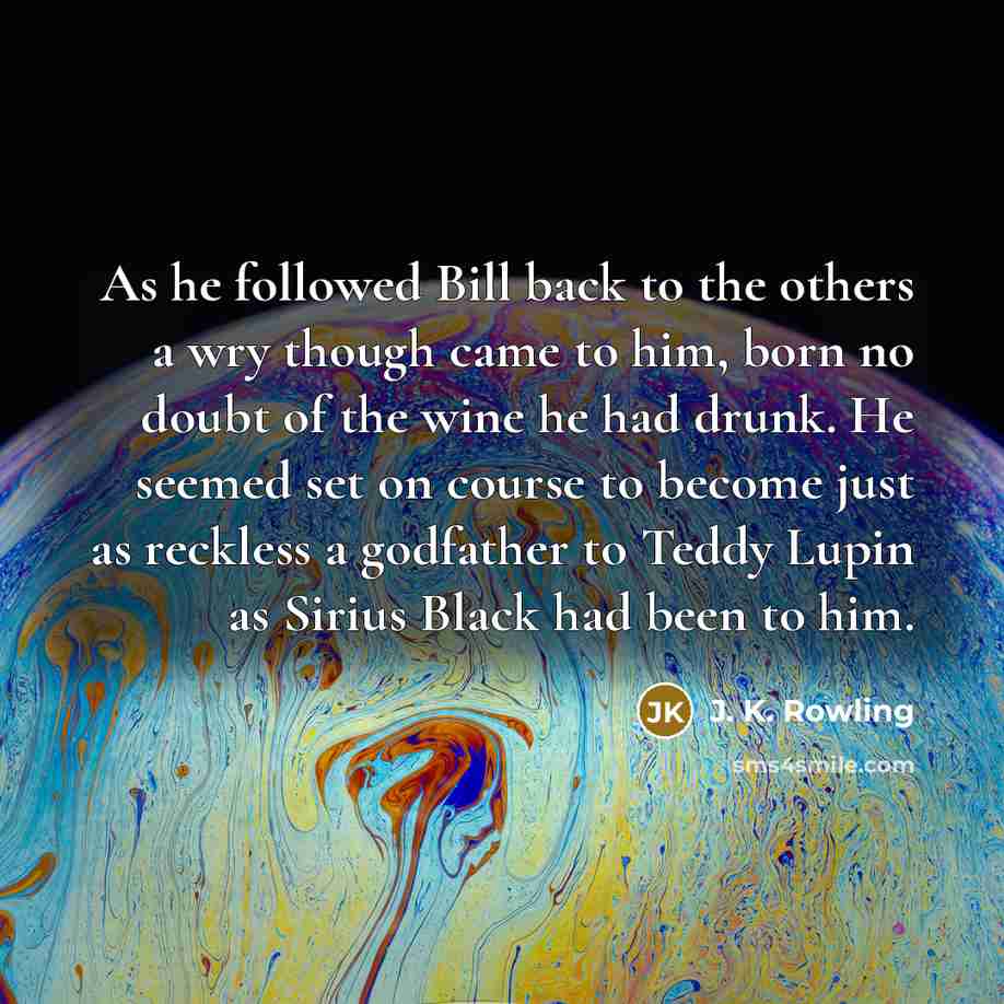 “As he followed Bill back to the others a wry…” quote by J. K. Rowling