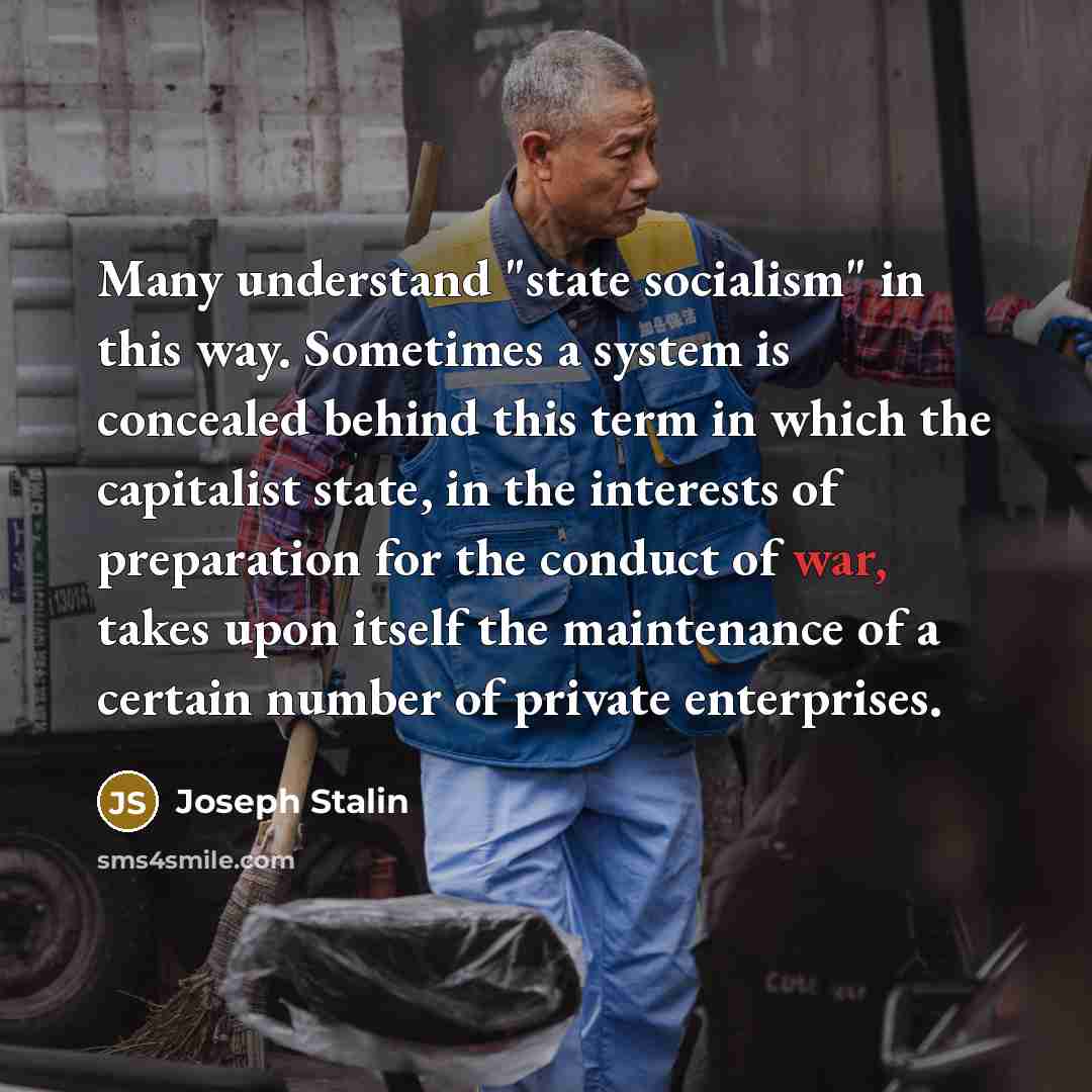 “Many understand "state socialism" in this way. Sometimes a system…” quote by Joseph Stalin